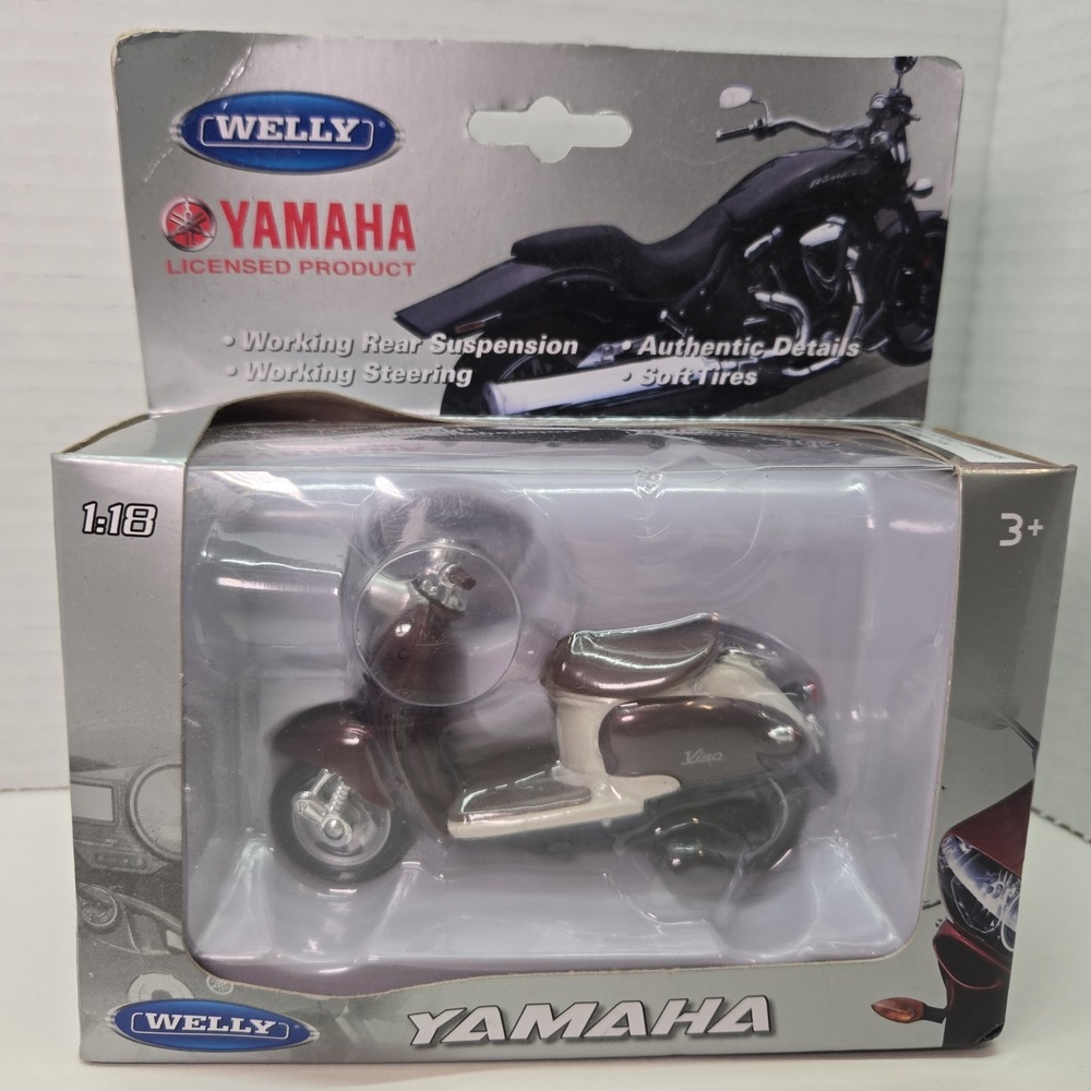 Welly Collection Yamaha No.12142‎ 1999 VINO YJ50R Motorcycle Die Cast Metal New